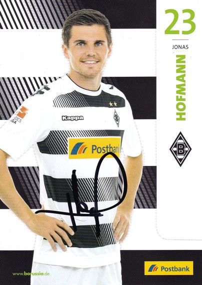 Autogramm Fussball | Borussia Mönchengladbach | 2016 | Jonas HOFMANN