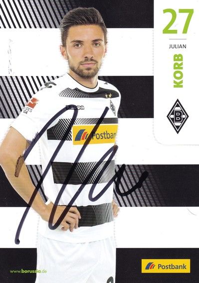 Autogramm Fussball | Borussia Mönchengladbach | 2016 | Julian KORB