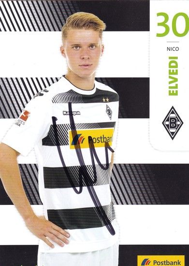 Autogramm Fussball | Borussia Mönchengladbach | 2016 | Nico ELVEDI