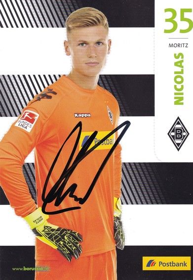 Autogramm Fussball | Borussia Mönchengladbach | 2016 | Moritz NICOLAS
