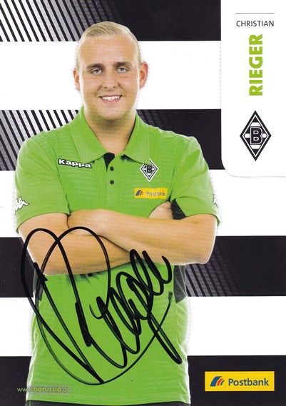 Autogramm Fussball | Borussia Mönchengladbach | 2016 | Christian RIEGER