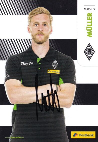 Autogramm Fussball | Borussia Mönchengladbach | 2016 | Markus MÜLLER
