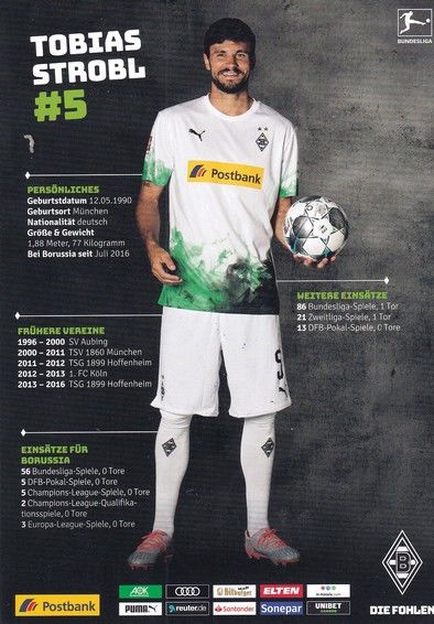 Autogramm Fussball | Borussia Mönchengladbach | 2019 | Tobias STROBL
