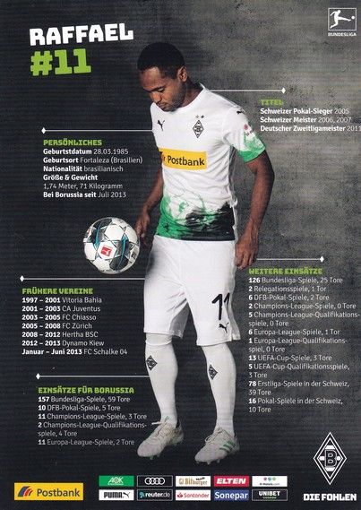 Autogramm Fussball | Borussia Mönchengladbach | 2019 | RAFFAEL