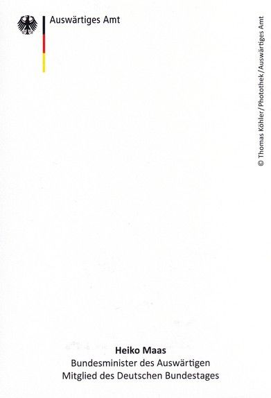 Autogramm Politik | SPD | Heiko MAAS | 2010er (Portrait Color) Köhler