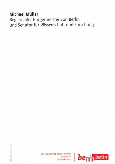Autogramm Politik | SPD | Michael MÜLLER | 2010er (Portrait Color) Giovanazzi