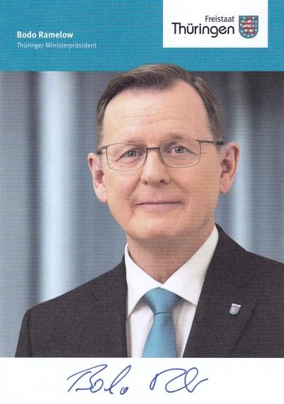 Autogramm Politik | LINKE | Bodo RAMELOW | 2010er (Portrait Color) TSK