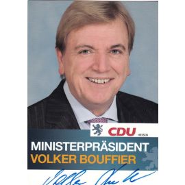 Autogramm Politik | CDU | Volker BOUFFIER | 2010er (Portrait Color) Lebenslauf 2