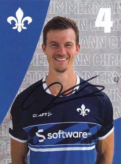 Autogramm Fussball | SV Darmstadt 98 | 2022 | Christoph ZIMMERMANN