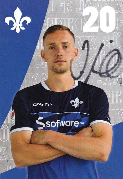 Autogramm Fussball | SV Darmstadt 98 | 2022 | Jannik MÜLLER