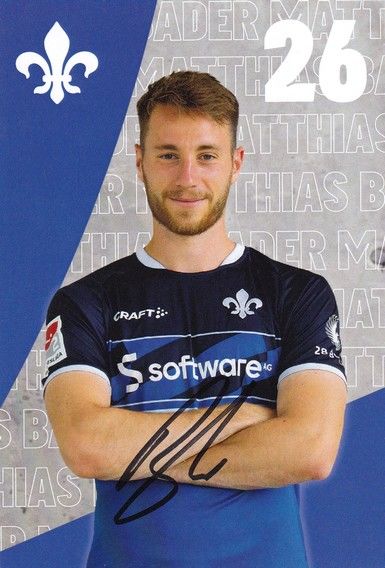 Autogramm Fussball | SV Darmstadt 98 | 2022 | Matthias BADER