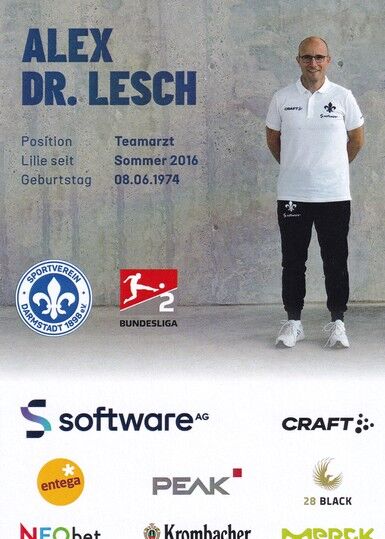 Autogramm Fussball | SV Darmstadt 98 | 2022 | Alex LESCH