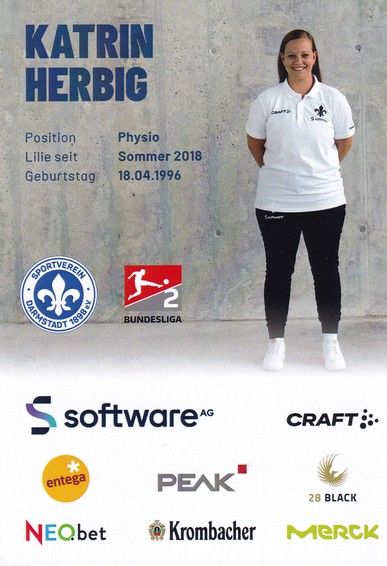 Autogramm Fussball | SV Darmstadt 98 | 2022 | Katrin HERBIG