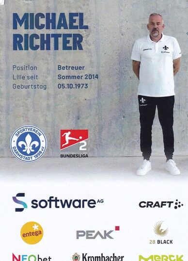 Autogramm Fussball | SV Darmstadt 98 | 2022 | Michael RICHTER