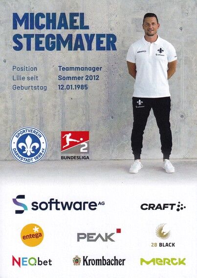 Autogramm Fussball | SV Darmstadt 98 | 2022 | Michael STEGMAYER