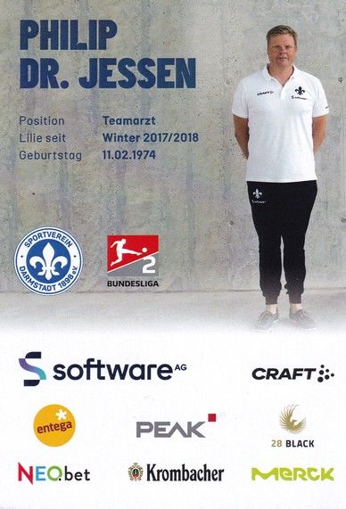 Autogramm Fussball | SV Darmstadt 98 | 2022 | Philip JESSEN
