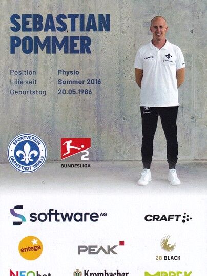 Autogramm Fussball | SV Darmstadt 98 | 2022 | Sebastian POMMER