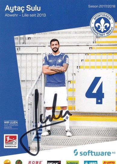Autogramm Fussball | SV Darmstadt 98 | 2017 | Aytac SULU