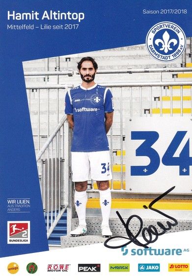 Autogramm Fussball | SV Darmstadt 98 | 2017 | Hamit ALTINTOP