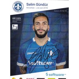 Autogramm Fussball | SV Darmstadt 98 | 2018 | Selim GÜNDÜZ