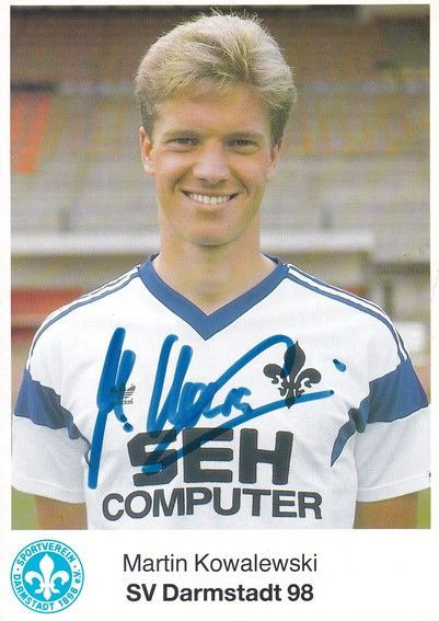 Autogramm Fussball | SV Darmstadt 98 | 1989 | Martin KOWALEWSKI