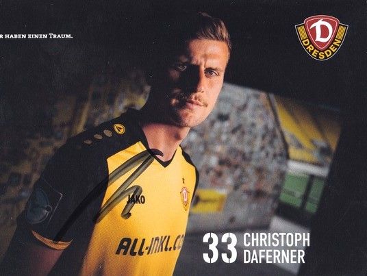 Autogramm Fussball | Dynamo Dresden | 2024 | Christoph DAFERNER
