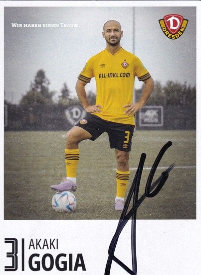 Autogramm Fussball | Dynamo Dresden | 2022 | Akaki GOGIA