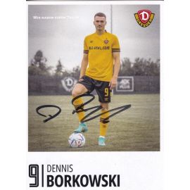 Autogramm Fussball | Dynamo Dresden | 2022 | Dennis BORKOWSKI