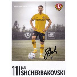Autogramm Fussball | Dynamo Dresden | 2022 | Jan SHCHERBAKOVSKI