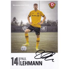 Autogramm Fussball | Dynamo Dresden | 2022 | Paul LEHMANN