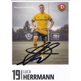 Autogramm Fussball | Dynamo Dresden | 2022 | Luca HERRMANN