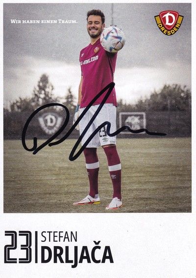 Autogramm Fussball | Dynamo Dresden | 2022 | Stefan DRLJACA