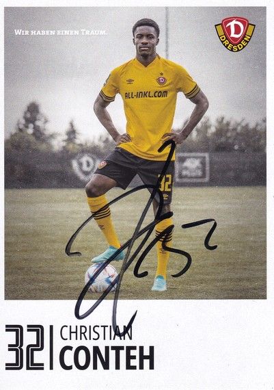 Autogramm Fussball | Dynamo Dresden | 2022 | Christian CONTEH