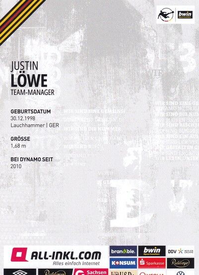 Autogramm Fussball | Dynamo Dresden | 2022 | Justin LÖWE