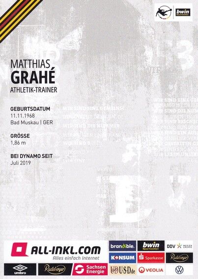 Autogramm Fussball | Dynamo Dresden | 2022 | Matthias GRAHE
