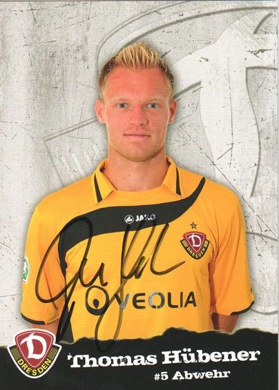 Autogramm Fussball | Dynamo Dresden | 2010 | Thomas HÜBENER