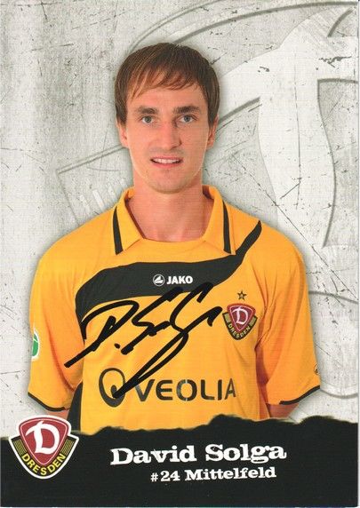 Autogramm Fussball | Dynamo Dresden | 2010 | David SOLGA
