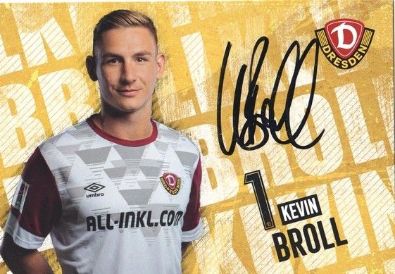 Autogramm Fussball | Dynamo Dresden | 2021 | Kevin BROLL