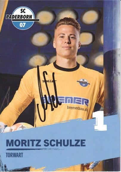 Autogramm Fussball | SC Paderborn 07 | 2022 | Moritz SCHULZE
