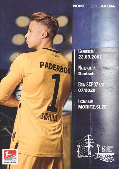 Autogramm Fussball | SC Paderborn 07 | 2022 | Moritz SCHULZE