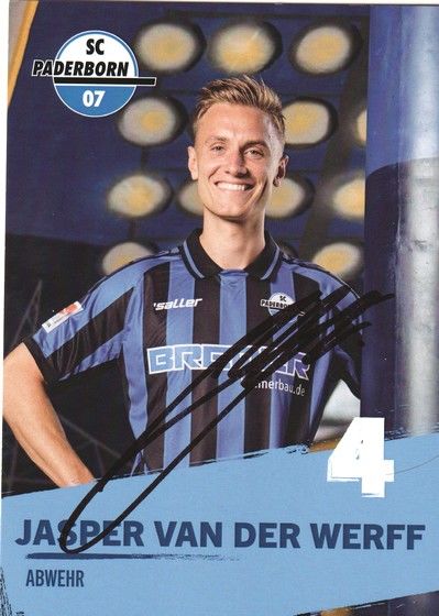 Autogramm Fussball | SC Paderborn 07 | 2022 | Jasper VAN DER WERFF