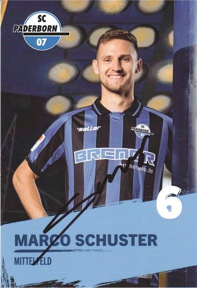 Autogramm Fussball | SC Paderborn 07 | 2022 | Marco SCHUSTER