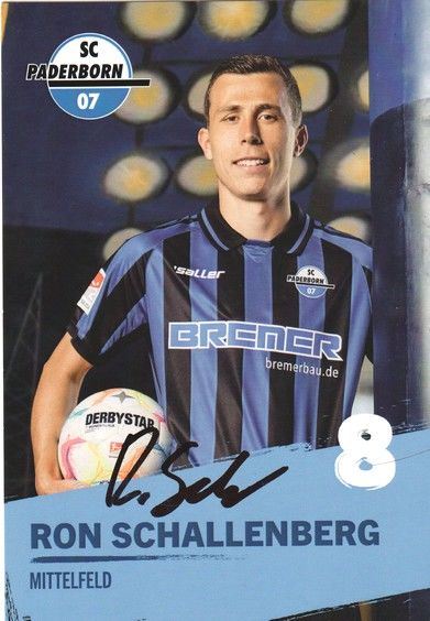 Autogramm Fussball | SC Paderborn 07 | 2022 | Ron SCHALLENBERG