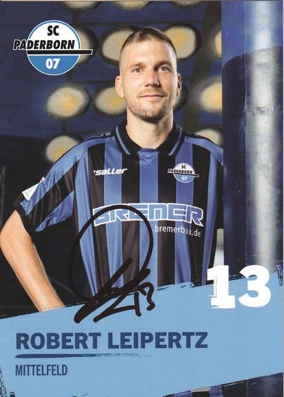 Autogramm Fussball | SC Paderborn 07 | 2022 | Robert LEIPERTZ