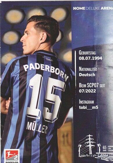 Autogramm Fussball | SC Paderborn 07 | 2022 | Tobias MÜLLER