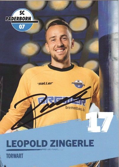 Autogramm Fussball | SC Paderborn 07 | 2022 | Leopold ZINGERLE