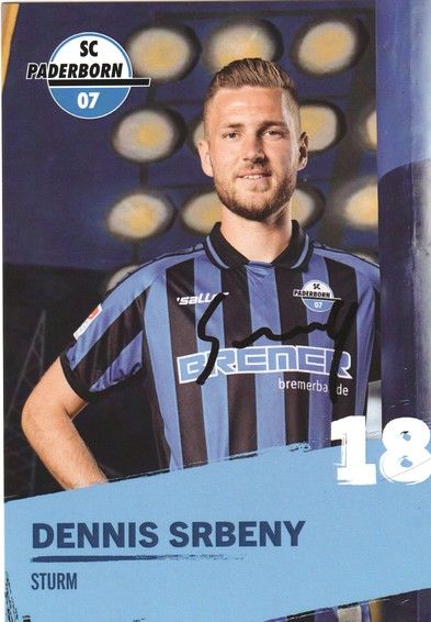 Autogramm Fussball | SC Paderborn 07 | 2022 | Dennis SRBENY