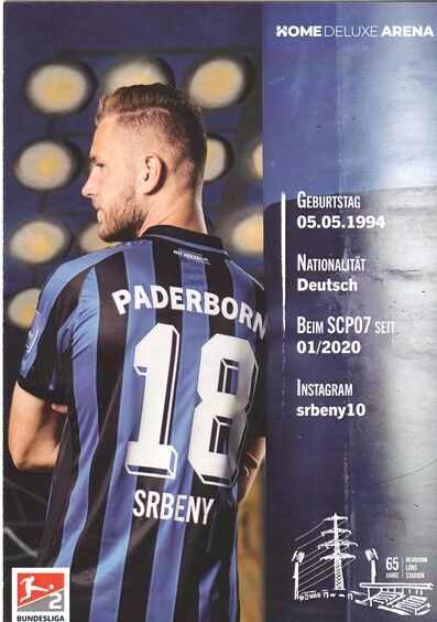 Autogramm Fussball | SC Paderborn 07 | 2022 | Dennis SRBENY