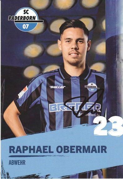 Autogramm Fussball | SC Paderborn 07 | 2022 | Raphael OBERMAIR