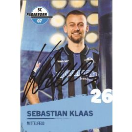 Autogramm Fussball | SC Paderborn 07 | 2022 | Sebastian KLAAS